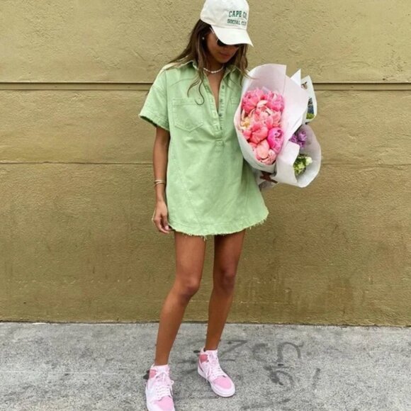 Free People Elliot Debim Tunic Green - Picture 3 of 6